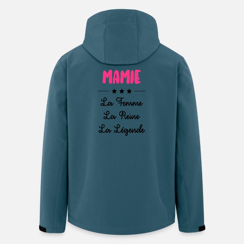 Großmütter / Oma / Mami / Großmutter / Mamy - Recycelte Männer Softshell-Jacke von Stanley/Stella - Dunkles Petrol