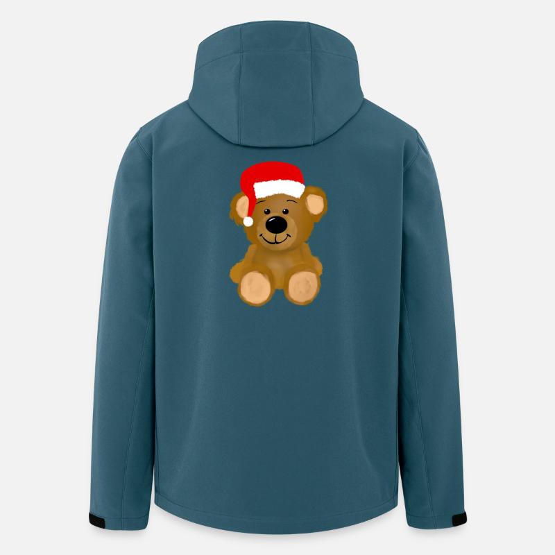 Weihnachten Teddybär - Recycelte Männer Softshell-Jacke von Stanley/Stella - Dunkles Petrol