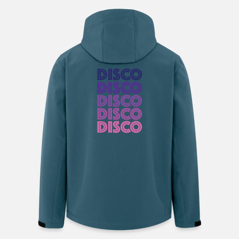 Disco Disco Disco - Veste softshell homme en polyester recyclé Stanley/Stella - bleu pétrole foncé