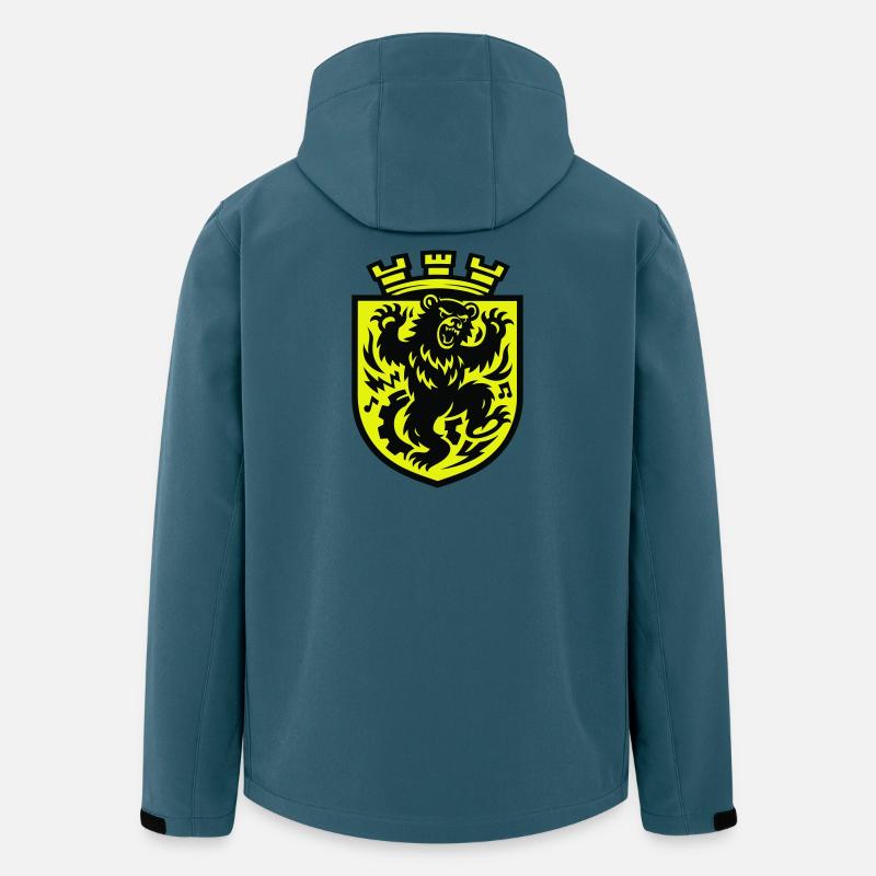 Berliner Tanzbär - Recycelte Männer Softshell-Jacke von Stanley/Stella - Dunkles Petrol