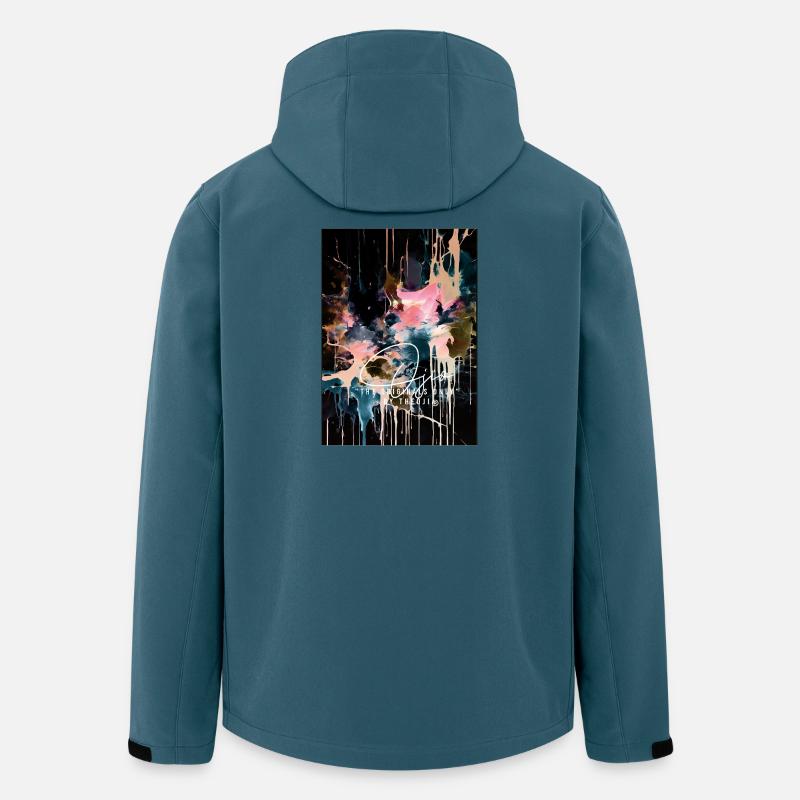 Ojio-Constellart -Milchstraße - Recycelte Männer Softshell-Jacke von Stanley/Stella - Dunkles Petrol