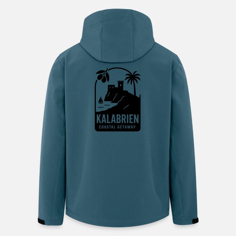 kalabrien silhouette - Recycelte Männer Softshell-Jacke von Stanley/Stella - Dunkles Petrol