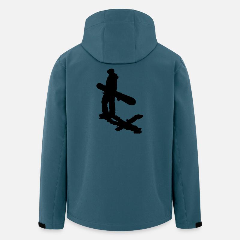 Snowboard - Recycelte Männer Softshell-Jacke von Stanley/Stella - Dunkles Petrol
