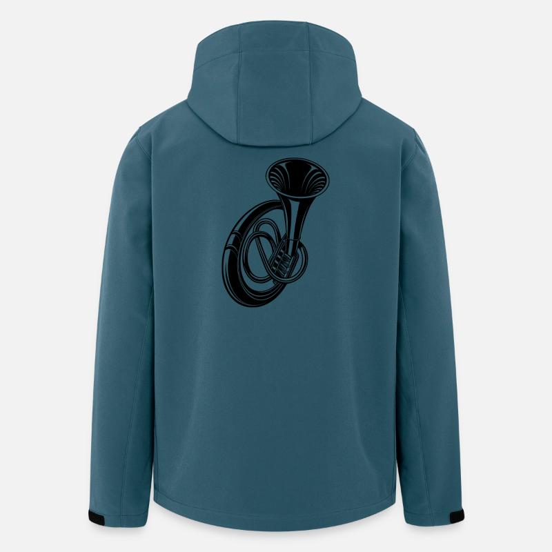 Sousaphon - Recycelte Männer Softshell-Jacke von Stanley/Stella - Dunkles Petrol