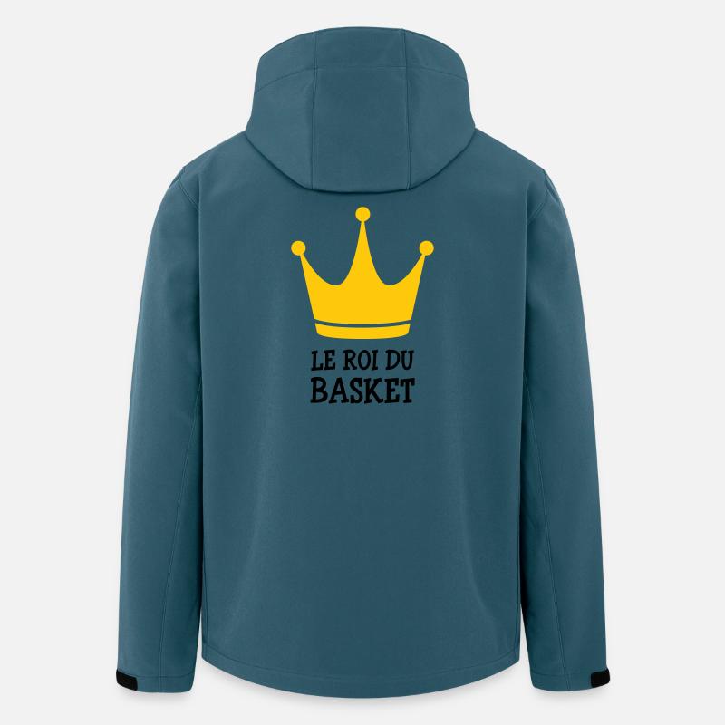 Der König des Basketballs - Recycelte Männer Softshell-Jacke von Stanley/Stella - Dunkles Petrol