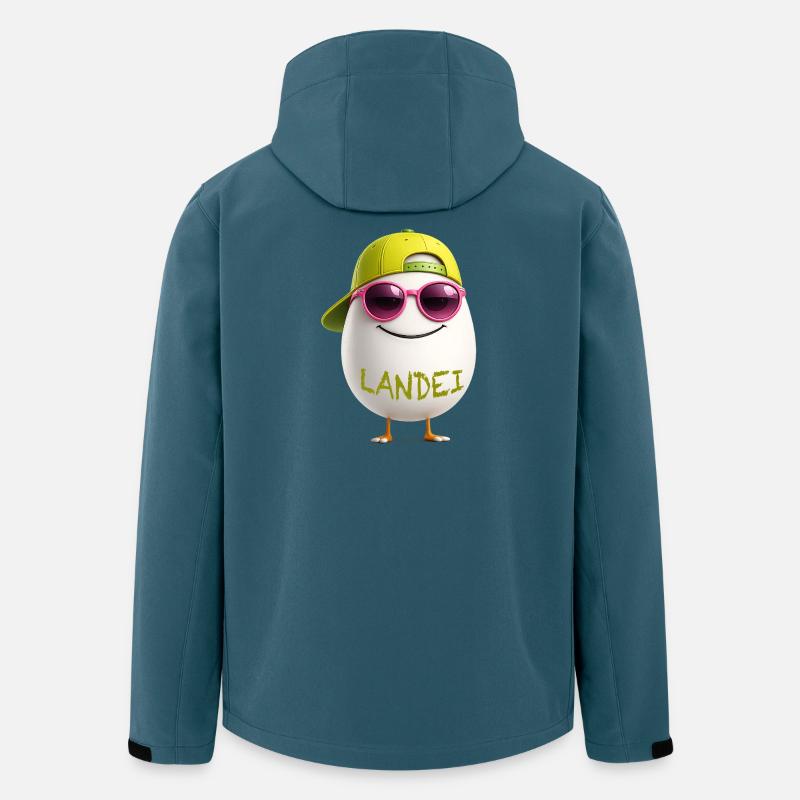 Landei mit Neon Sonnenbrille - Recycelte Männer Softshell-Jacke von Stanley/Stella - Dunkles Petrol