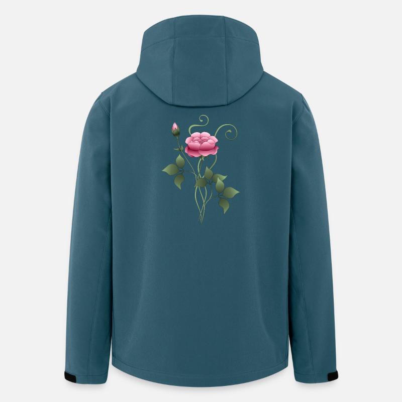 Blume - Recycelte Männer Softshell-Jacke Discoverer von Stanley/Stella - Dunkles Petrol