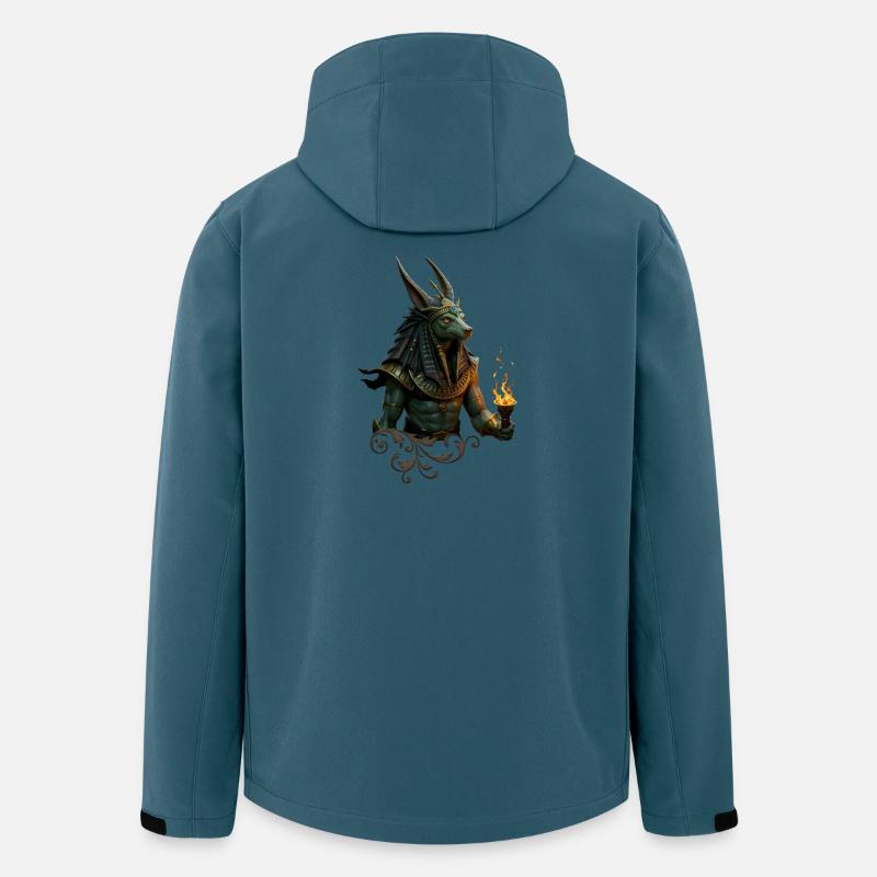 Drachen-Ägyptischer Feuerpriester - Recycelte Männer Softshell-Jacke von Stanley/Stella - Dunkles Petrol