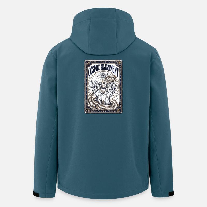 Cosmic Alignment Spirit - Recycelte Männer Softshell-Jacke von Stanley/Stella - Dunkles Petrol