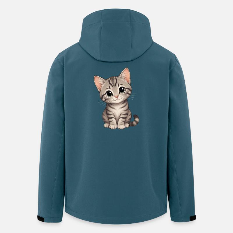 Cher chaton - Veste softshell homme en polyester recyclé Stanley/Stella - bleu pétrole foncé