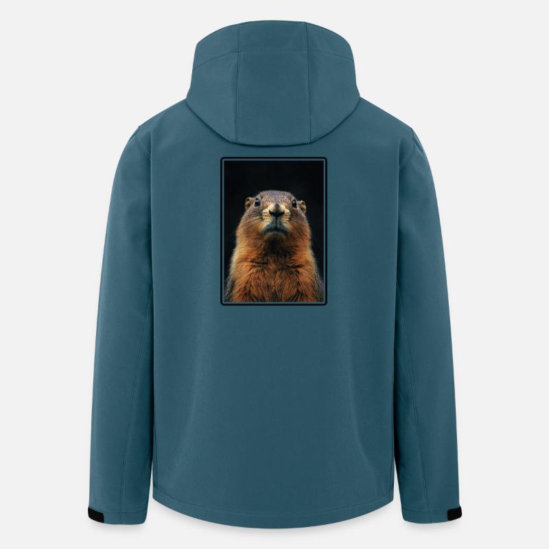 Murmeltiere Murmeltier - Recycelte Männer Softshell-Jacke von Stanley/Stella - Dunkles Petrol