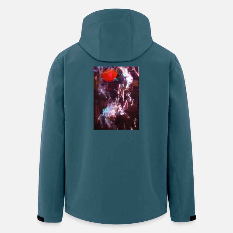 Reflet du fluide néon - Veste softshell homme en polyester recyclé Stanley/Stella - bleu pétrole foncé