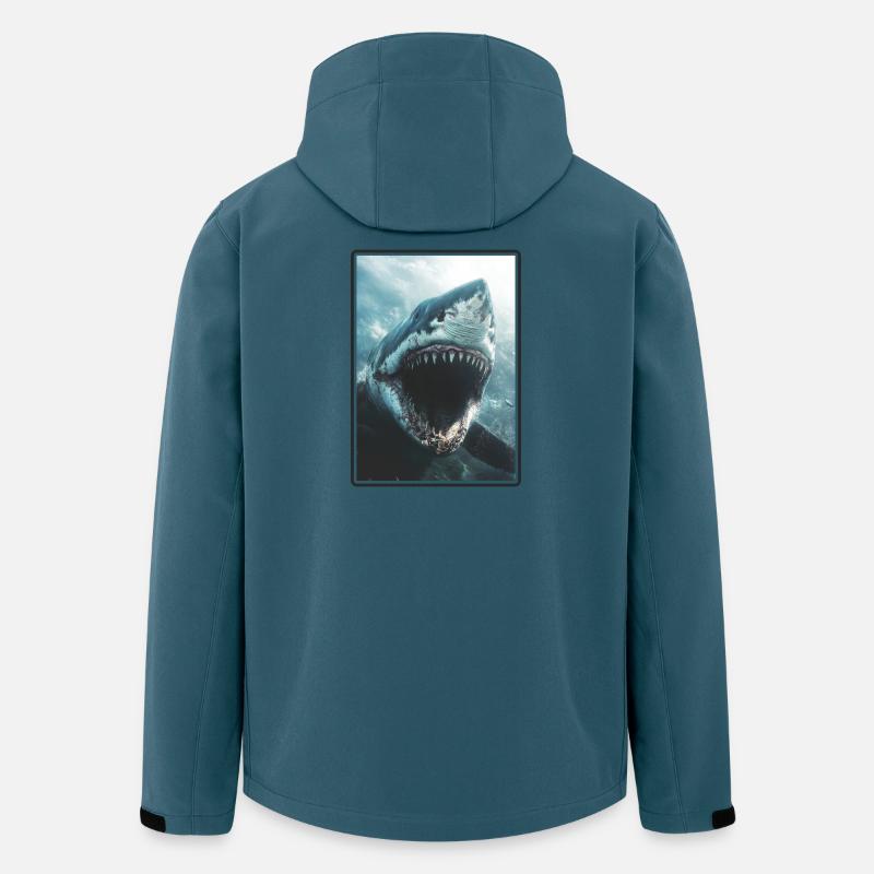 Megalodons Megalodon - Recycelte Männer Softshell-Jacke von Stanley/Stella - Dunkles Petrol