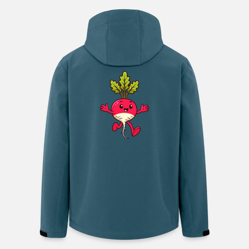 Lustiges Radieschen - Recycelte Männer Softshell-Jacke von Stanley/Stella - Dunkles Petrol