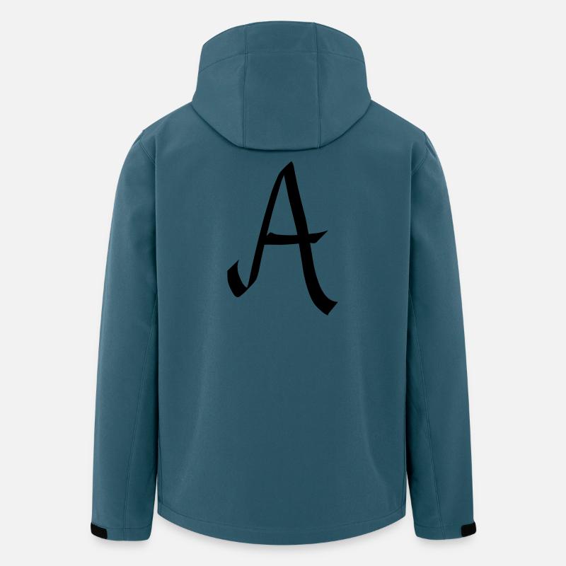 Buchstabe A - Recycelte Männer Softshell-Jacke von Stanley/Stella - Dunkles Petrol