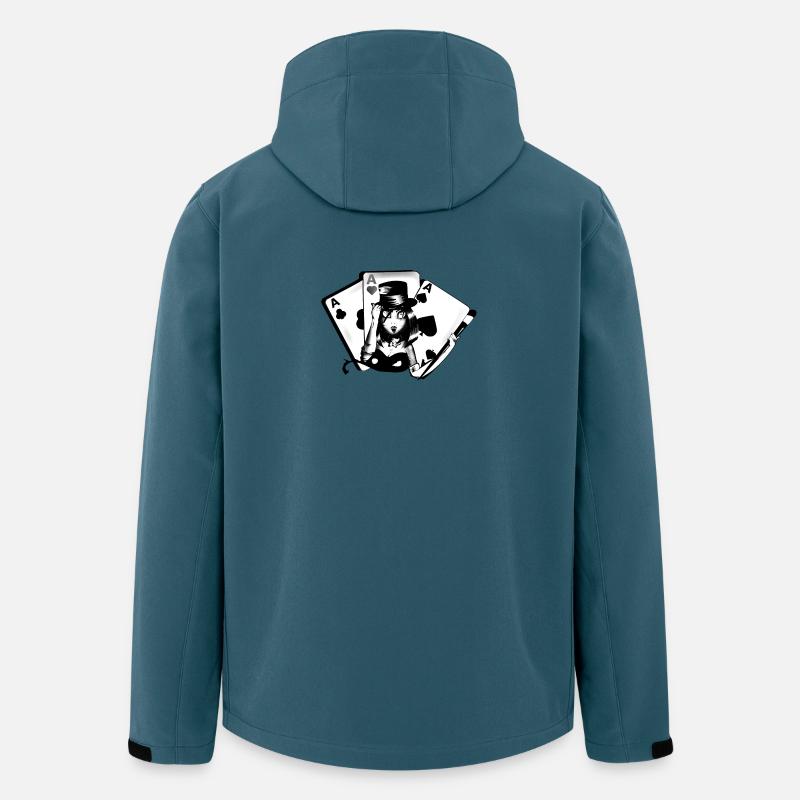 Gothic Card Magician, Anime/Manga - Recycelte Männer Softshell-Jacke von Stanley/Stella - Dunkles Petrol