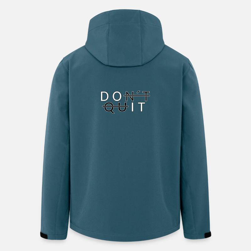 Don´t Quit _Do It - Recycelte Männer Softshell-Jacke von Stanley/Stella - Dunkles Petrol
