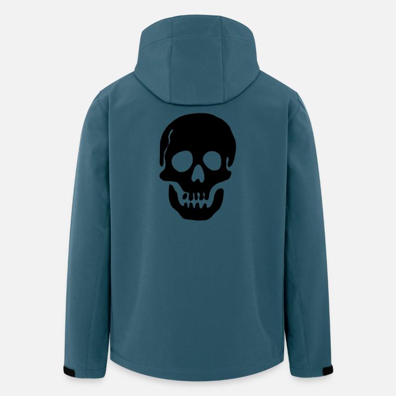 Piratenschädel Schattenbild Schön für einen - Recycelte Männer Softshell-Jacke von Stanley/Stella - Dunkles Petrol
