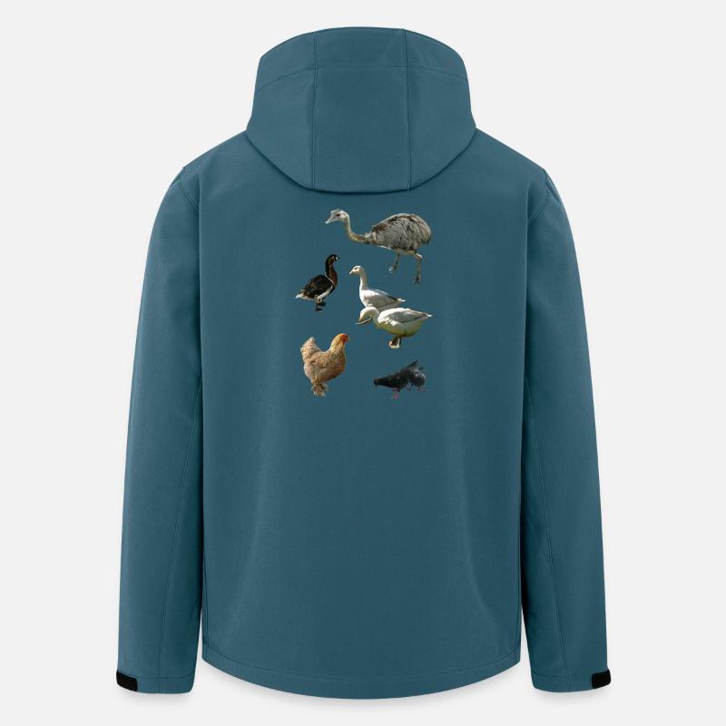 Federvieh - Recycelte Männer Softshell-Jacke von Stanley/Stella - Dunkles Petrol