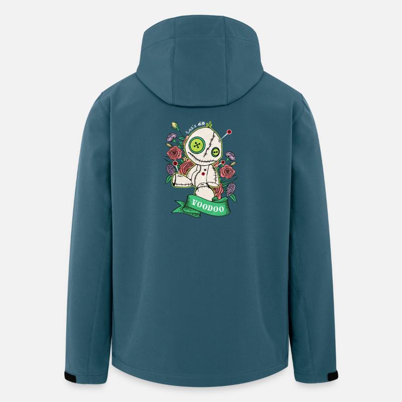 Lass uns Voodoo machen - Recycelte Männer Softshell-Jacke von Stanley/Stella - Dunkles Petrol