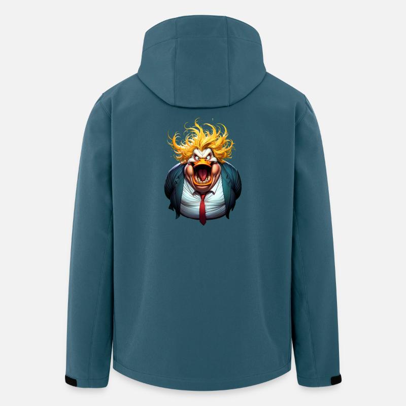 Trumpman Karikatur - Recycelte Männer Softshell-Jacke von Stanley/Stella - Dunkles Petrol