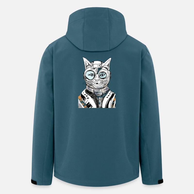 ASTRONAUT CAT - Men’s Recycled Softshell Jacket by Stanley/Stella - stargazer
