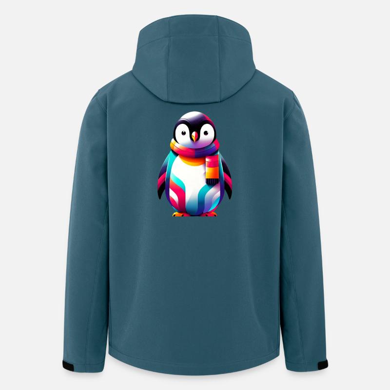 Pinguin - Recycelte Männer Softshell-Jacke von Stanley/Stella - Dunkles Petrol