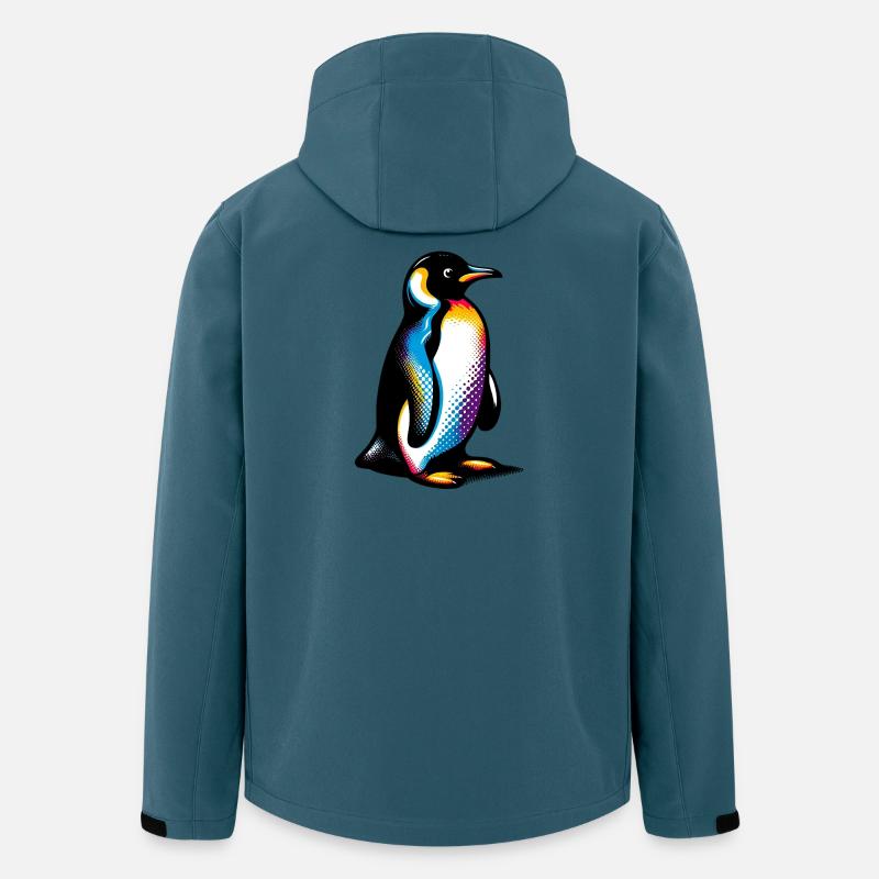 Pinguin - Recycelte Männer Softshell-Jacke von Stanley/Stella - Dunkles Petrol