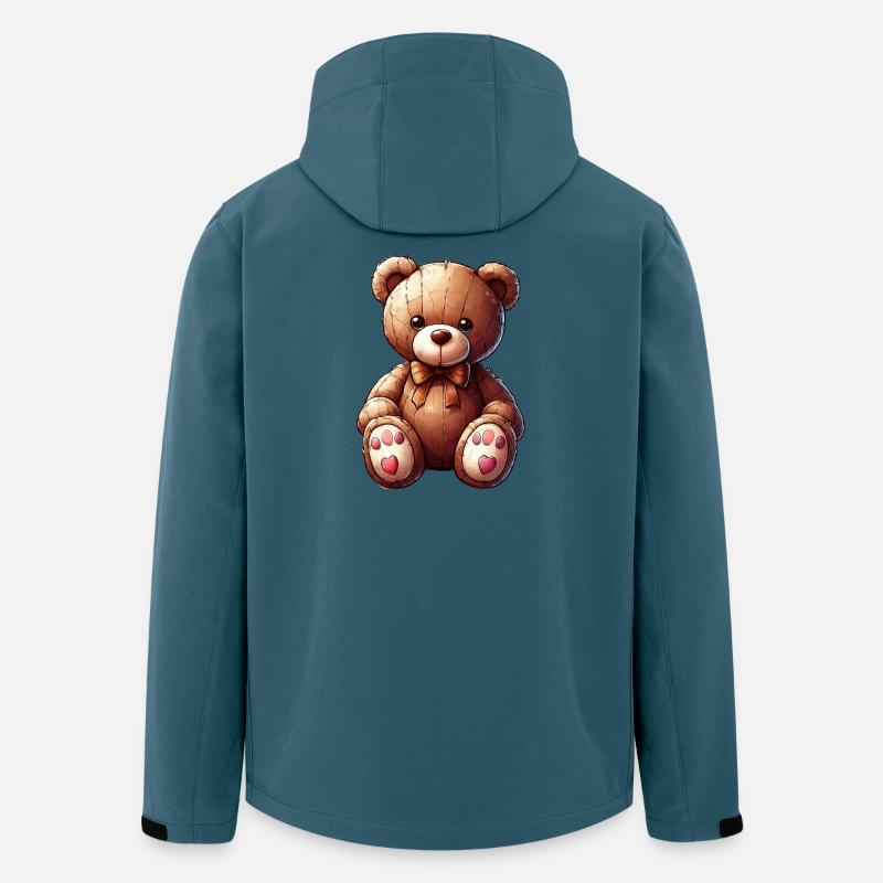 Orso Orsacchiotto Teddybär - Recycelte Männer Softshell-Jacke von Stanley/Stella - Dunkles Petrol