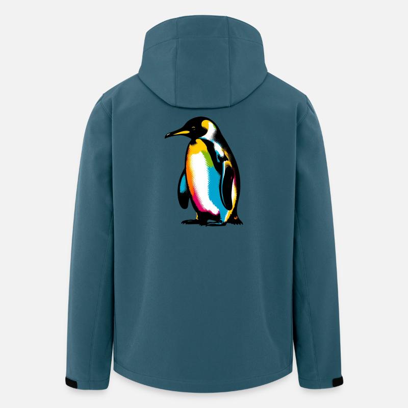 Pinguin - Recycelte Männer Softshell-Jacke von Stanley/Stella - Dunkles Petrol
