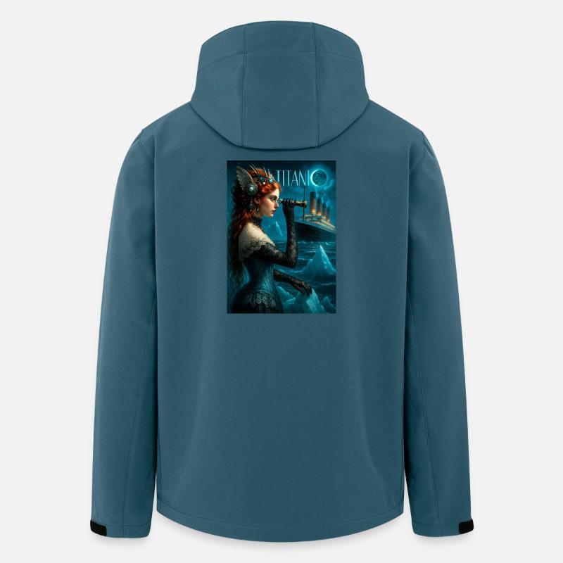 Titanisch - Recycelte Männer Softshell-Jacke von Stanley/Stella - Dunkles Petrol
