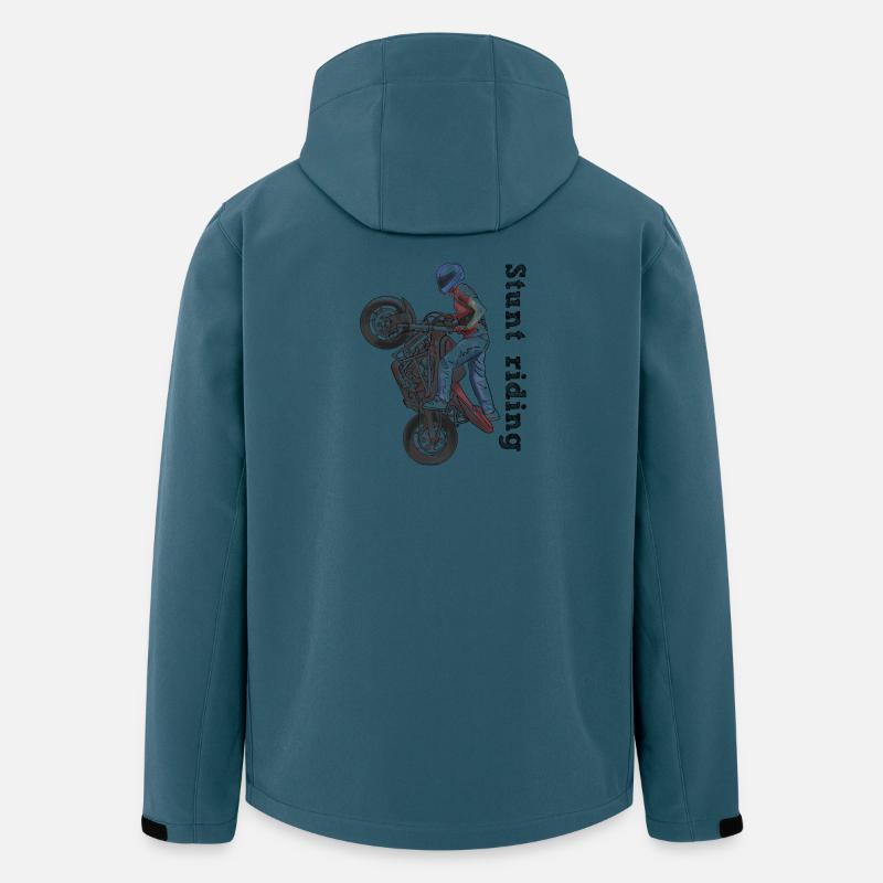 Stunt riding - Recycelte Männer Softshell-Jacke von Stanley/Stella - Dunkles Petrol