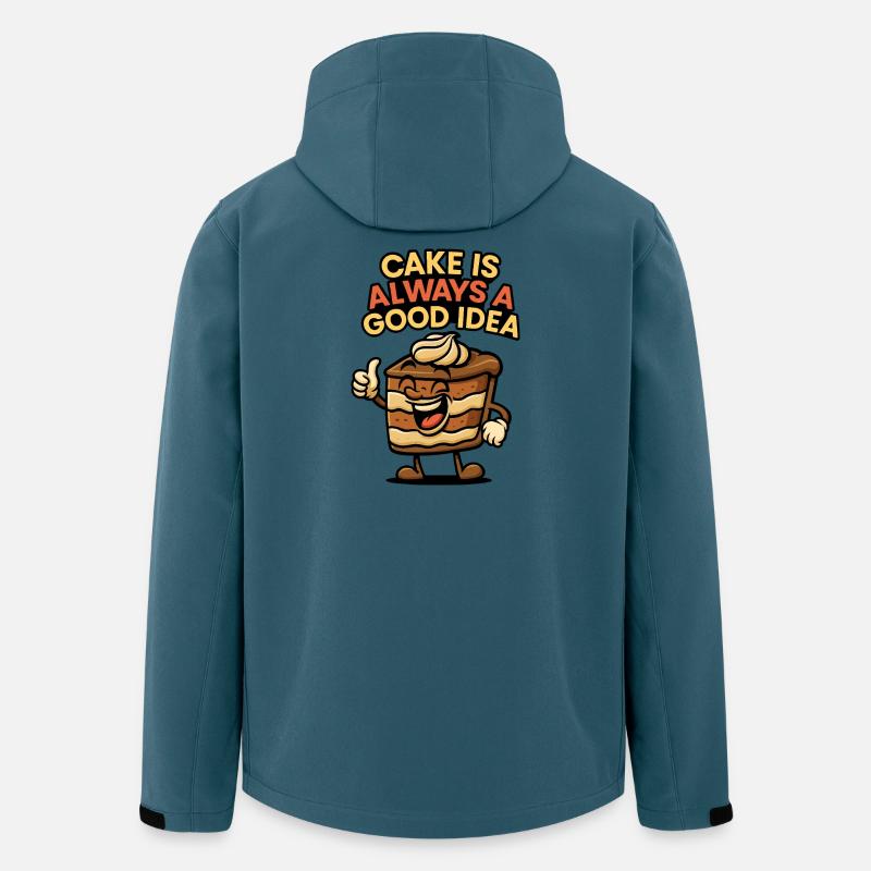 Kuchenkuchen Mit Witz - Recycelte Männer Softshell-Jacke von Stanley/Stella - Dunkles Petrol