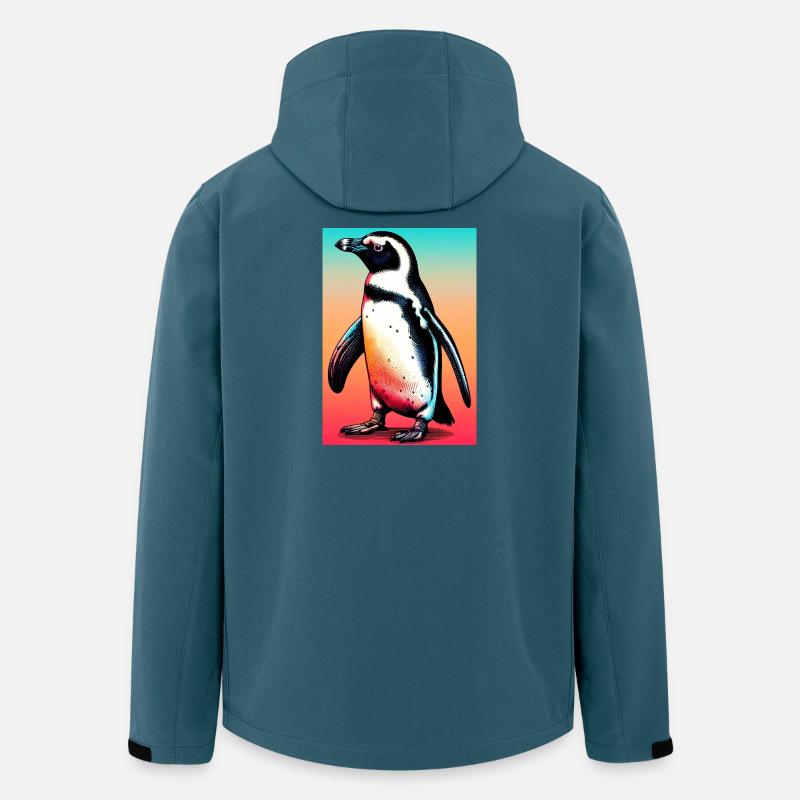Pinguin - Recycelte Männer Softshell-Jacke von Stanley/Stella - Dunkles Petrol