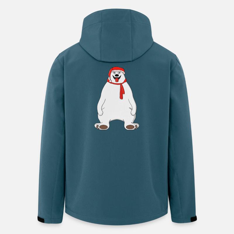 Eisbär - Recycelte Männer Softshell-Jacke von Stanley/Stella - Dunkles Petrol