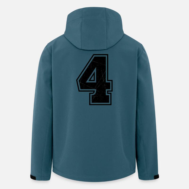 Vier - Recycelte Männer Softshell-Jacke von Stanley/Stella - Dunkles Petrol