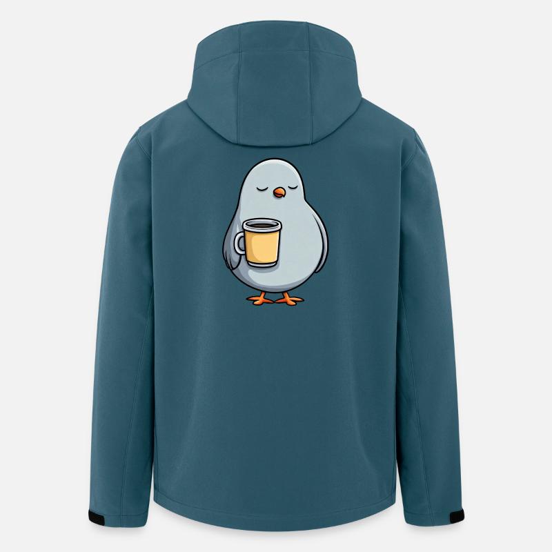 Tauben-Latte-Kuschel - Recycelte Männer Softshell-Jacke von Stanley/Stella - Dunkles Petrol