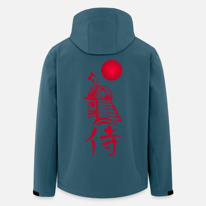 Phantom Samurai and Red Sun - Men’s Recycled Softshell Jacket by Stanley/Stella - stargazer