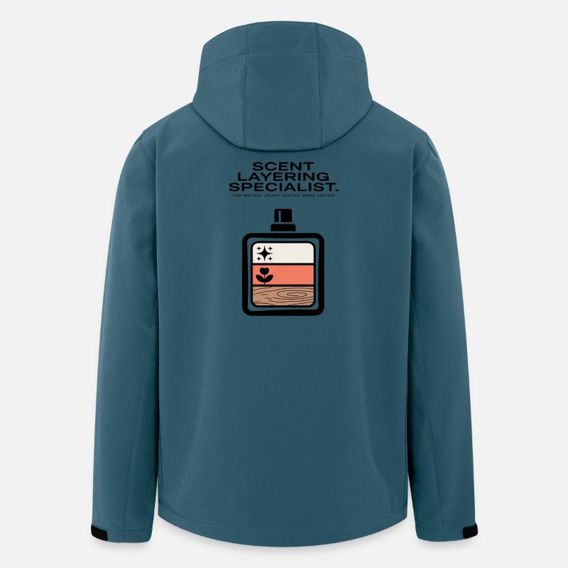Scent Layering Top Heart Base Notes - Recycelte Männer Softshell-Jacke von Stanley/Stella - Dunkles Petrol