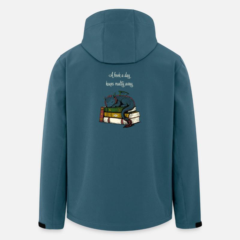 Dragon's Shine in the Book Stack - Men’s Recycled Softshell Jacket by Stanley/Stella - stargazer