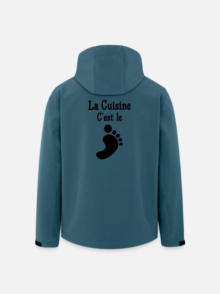 Kochen ist der Fuß - Recycelte Männer Softshell-Jacke von Stanley/Stella - Dunkles Petrol