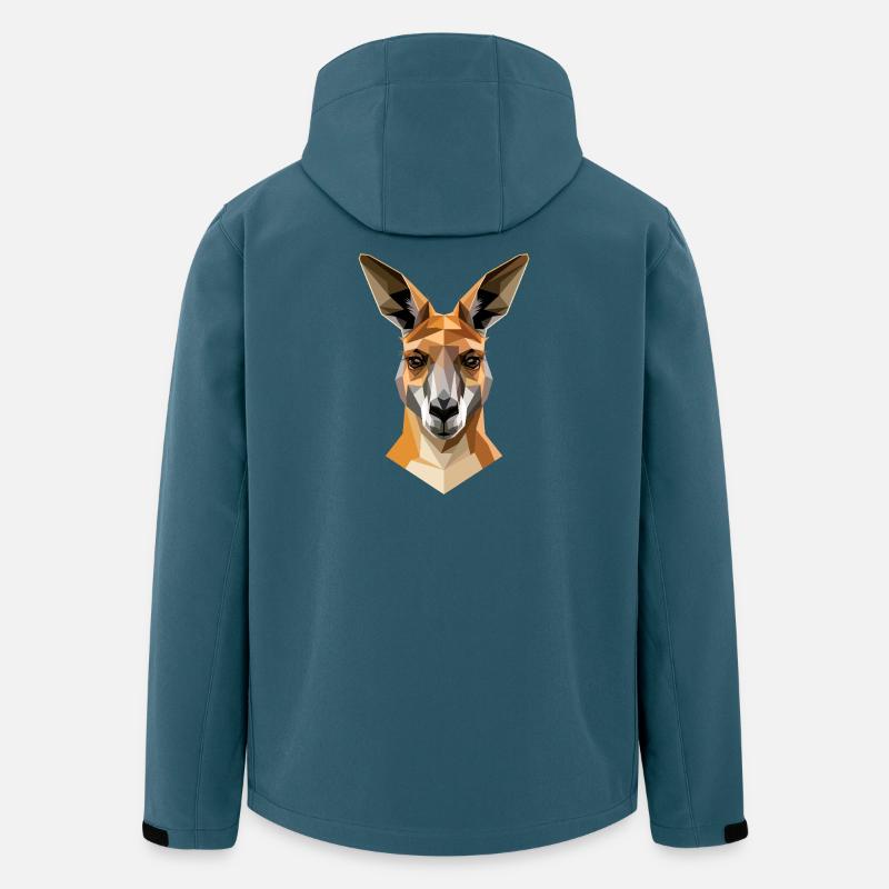 Kangaroo Australia Outback Wild Cute Kangaroos - Men’s Recycled Softshell Jacket by Stanley/Stella - stargazer