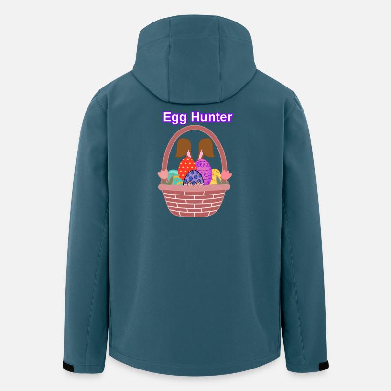 Egg Hunter-Shirt – Ostereiersuch-T-Shirt - Recycelte Männer Softshell-Jacke von Stanley/Stella - Dunkles Petrol