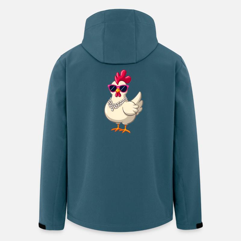 Huhn - Recycelte Männer Softshell-Jacke von Stanley/Stella - Dunkles Petrol