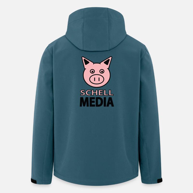 Sau Schell Media - Social Media - Recycelte Männer Softshell-Jacke von Stanley/Stella - Dunkles Petrol