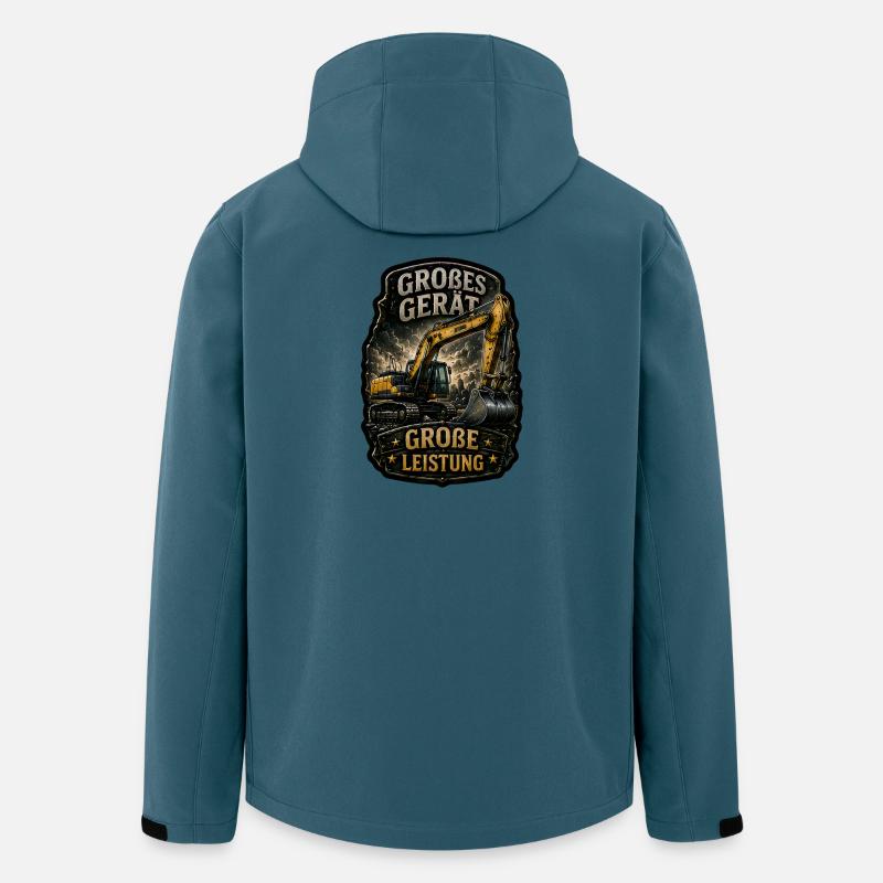 Großes Gerät. Große Leistung. - Recycelte Männer Softshell-Jacke von Stanley/Stella - Dunkles Petrol