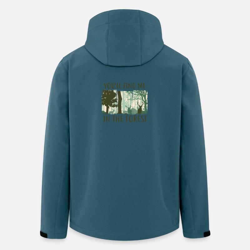 Sie finden mich im Wald - Recycelte Männer Softshell-Jacke von Stanley/Stella - Dunkles Petrol