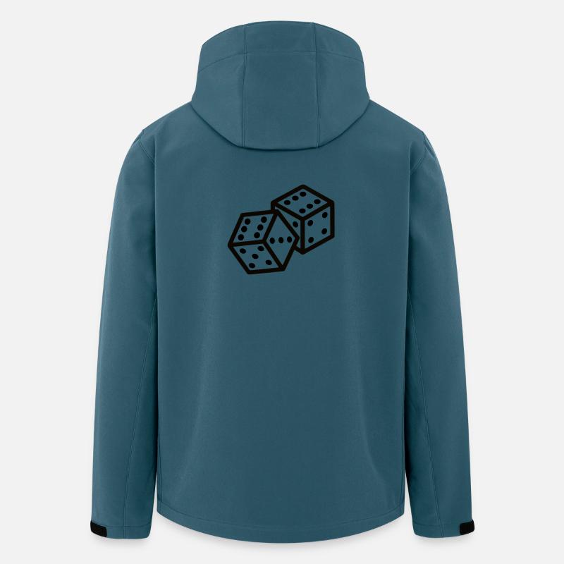 Doppelwürfel  - Recycelte Männer Softshell-Jacke von Stanley/Stella - Dunkles Petrol