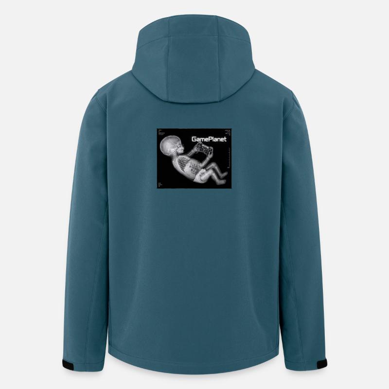 X-ray baby with game controller - Men’s Recycled Softshell Jacket by Stanley/Stella - stargazer
