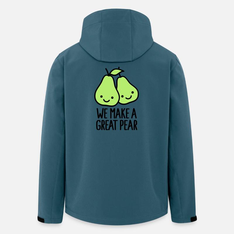 We make a great pear - Recycelte Männer Softshell-Jacke von Stanley/Stella - Dunkles Petrol